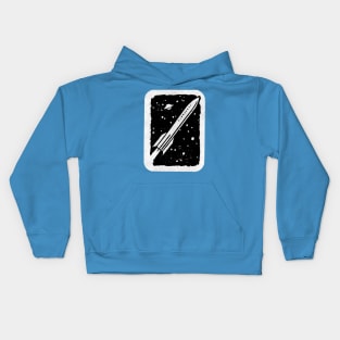 Retro Sci-Fi Library Spine Label Kids Hoodie